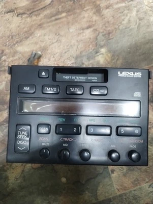 97-00 Lexus SC300 SC400 OEM Radio casete reproductor de cintas Nakamichi # 86120-24301 Foto 1 de 2
