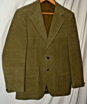 Abrigo Blazer Deportivo Orvis Para Hombre Verde Oliva Algodón Talla L/42R Informal Campo 176 Foto 1 de 4