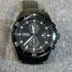 Fossil Men's CH2936 Wakefield Chronograph Black Analog Stainless Steel Watch*** - Picture 1 of 12