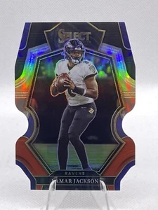2022 Panini Select - [Base] - Black & Red Prizm Die-Cut #107 - Lamar Jackson - Bild 1 von 2