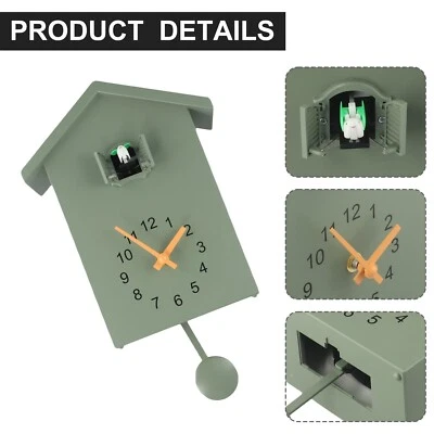 Elegant Design Cuckoo Clock Modern Design Home Office Decoration White - Image 1 of 4