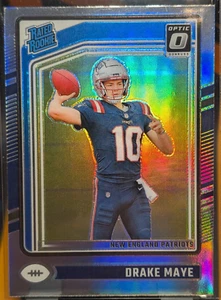 2024 Panini Donruss Optic- Drake Maye Rated Rookie Silver Holo Prizm Card #229 - Picture 1 of 4