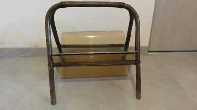 PORTE REVUES DESIGN BAMBOU & PLEXIGLASS 70/80 - Photo 1/4