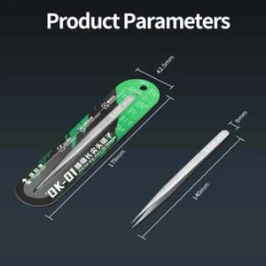 OK-01 Pinza Saltar Alambre Tornillo Microcomponentes Herramienta de Sujeción Reparación de Teléfono Móvil - Imagen 1 de 7