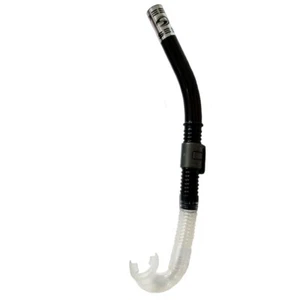 Deep See Flexstream Snorkel w/Silicone Mouthpiece Scuba Diving Black BULK 20 pcs - Picture 1 of 2