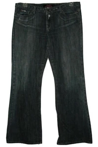LUX Jeans Junior's Size 13 Blue Denim 5-Pocket Distressed Destroyed Flare Jean - Picture 1 of 6