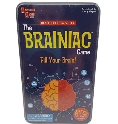 Scholastic The Brainiac Game Fill Your Brain New in Box homeschool activity new - Image 1 of 4