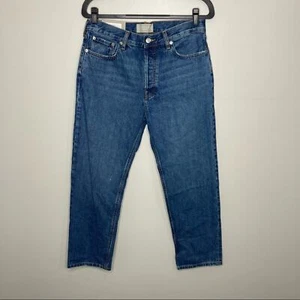 Pantalones de mezclilla EVERLANE The Relaxed rectos tiro alto 28 nuevos con etiquetas sin elasticidad - Imagen 1 de 5