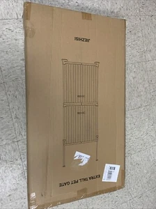 Extra hohes Haustiergitter, 55 * 9,8 * 98,5 cm" breit" hoch weiß - Bild 1 von 6