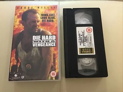 Die Hard With A Vengeance Starring Bruce Willis - VHS Cassette Tape VGC 1995 - Image 1 of 4