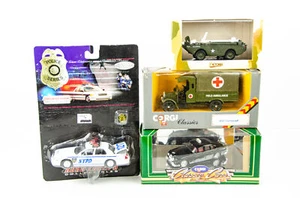 Poilce & Army 1/43 Diecast Lot Field Ambulance Jeep GPA Amphibian US Army NYPD - Picture 1 of 10