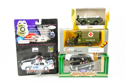 Poilce & Army 1/43 Diecast Lot Field Ambulance Jeep GPA Amphibian US Army NYPD - Image 1 of 4