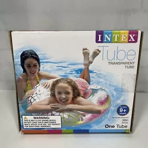 SWIMMING POOL Inflatable Multicolor Transparent Tube 38" w/handles NEW - Picture 1 of 6