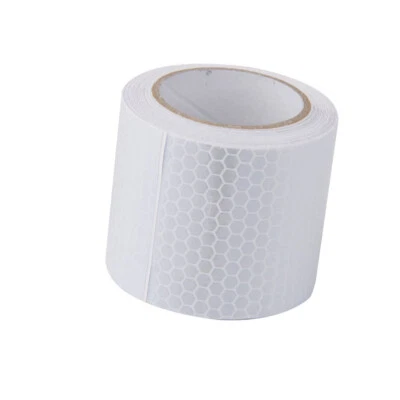 25 m bianco pellicola riflettente riflettore nastro adesivo strisce adesive m... - Immagine 1 di 2