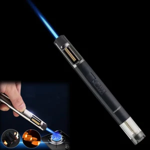 Windproof Cigar Lighter Butane Gas Pipe Welding Lighter Airbrush Turbo Lighter - Picture 1 of 15