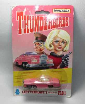 my1123, Matchbox 1992 Thunderbirds Lady Penelope Rolls Royce Blister ist ZU! - Bild 1 von 4