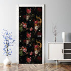 Dutch Baroque patchwork Removable Door sticker dark Colourful traditional mural