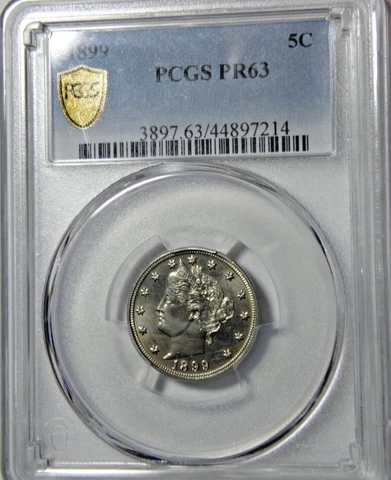 1899 LIBERTY NICKEL PCGS PR63 CHOICE BRILLIANT PROOF Cover