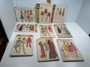 9 Vintage Women's McCalls Simplicity Miss Sewing Patterns CUT Size 7-10 - Picture 1 of 12
