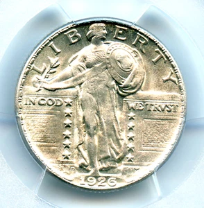 1926-D Standing Liberty Quarter, PCGS MS63 - Picture 1 of 3