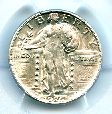 1926-D Standing Liberty Quarter, PCGS MS63 - Image 1 of 3