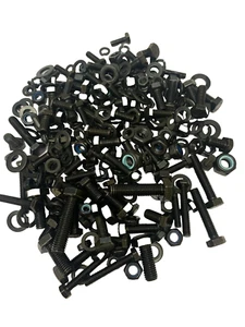 LANDROVER DEFENDER  BLACK STAINLESS STEEL NUT BOLT WASHER PACK METRIC - Picture 1 of 2