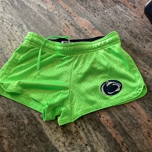 Exist Beach Girls Mesh Shorts Penn State Small Neon Green - Picture 1 of 4