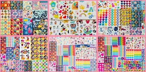 17+ Sticker Sheets | Wholesale QUALITY Stickers Lot, girl, boy, teen, children - Picture 1 of 15