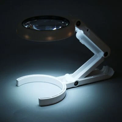 Handheld LED Magnifying Glass Foldable 22X 10X Magnifying Glass for Reading - Image 1 of 4