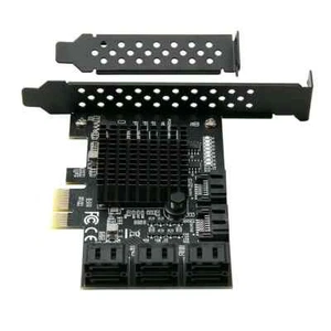 6x PCIe PCI Express to SATA3.0 8-Port SATA III Expansion Controller Adapter Card - Photo 1/4