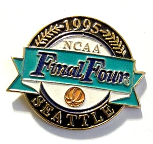 1995 Final Four Seattle NCAA College Basketball Pennzoil Partner Hat Lapel Pin - Picture 1 of 2