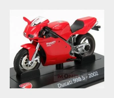1:24 Edicola Ducati 998S Testastretta 136Hp 2002 Red AHDUC001 Modellino - Immagine 1 di 2
