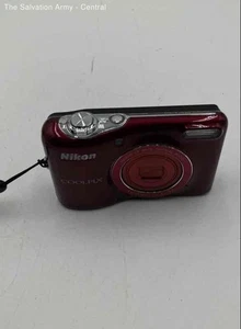 Nikon Coolpix L30 Red 20.1MP 5x Built-In-Flash Zoom Digital Compact Camera - Picture 1 of 6