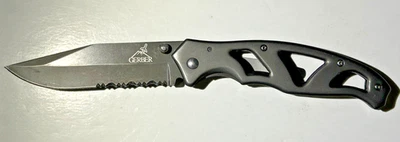 Gerber Paraframe Serrated 8" Knife USED, Good Condition - Image 1 of 4