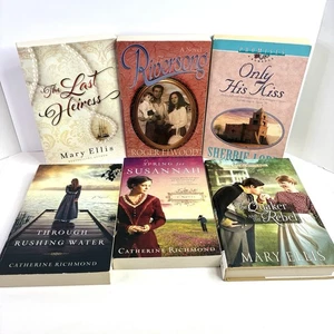 Lot of 6 Christian Historical Romance Paperback Books Mixed Authors - Picture 1 of 12