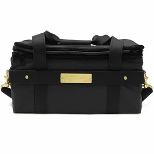 Tucker & Bloom Rich Medina 45 7" Vinyl Record Bag (black ballistic, brass) - Picture 1 of 1