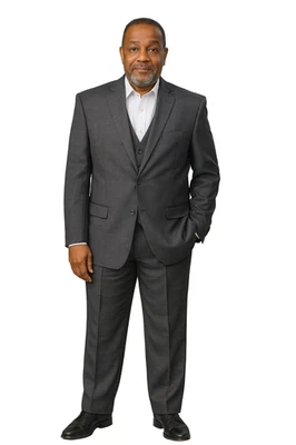 Traje chaleco ciruela Vitali M2116 3 piezas Foto 1 de 2