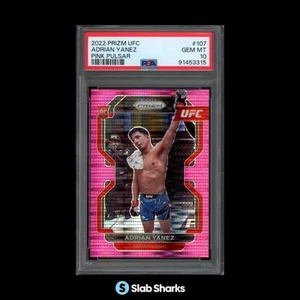 2022 PANINI PRIZM UFC ADRIAN YANEZ PINK PULSAR PRIZMS RC /42 PSA 10 - Picture 1 of 3