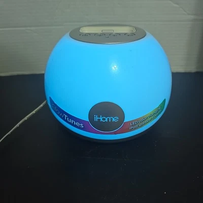 Док-станция динамик iHome Glow Tunes светодиодный меняющий цвет стереосистема iPod iPhone iH150 - Изображение 1 из 4