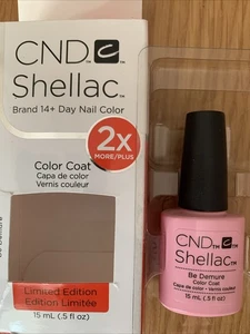 CND SHELLAC COLOR COAT BE DEMURE - Picture 1 of 4