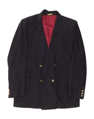 FRANCO RUSSI Mens Slim Fit Blazer Jacket IT 52 XL Navy Blue DT99 - Image 1 of 3