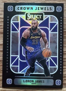 LeBRON JAMES 2024-25 SELECT CROWN JEWELS PRIZM #5 SSP LAKERS! - Picture 1 of 2