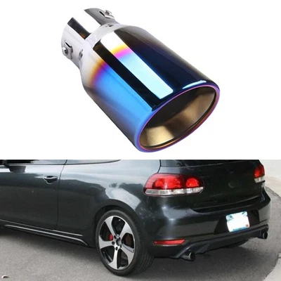 Car Exhaust Pipe Rear Tip Tail Throat Muffler Stainless For Volkswagen Tiguan Foto 1 de 4