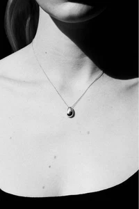 Collar Colgante Huevo Sophie Buhai Plata Esterlina SV925 Raro Diseñador - Imagen 1 de 6