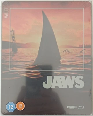 Jaws 4K+BD The Film Vault Range (UK) Steelbook Blu-Ray NEW & SEALED - Image 1 of 4