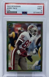 Jerry Rice PSA 9 - 1993 Bowman ‘Foil’ 49ers - 18 NCAA Div. II Records - GOAT - Picture 1 of 8