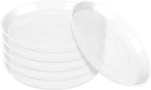 3 4 6 8 10 12 14 16 Inch Plant Saucer Pot Tray, 6 Pack Clear Plant Saucers for I - Picture 1 of 7