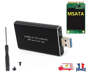 Boîtier MSATA SSD vers USB 3.0, 5Gbps pour SSD mSATA 30mm ou 50mm - Bild 1 von 5