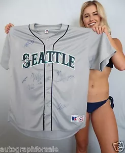 2012 Seattle Mariners team signed auto jersey Felix Hernandez Ichiro Suzuki JSA - Picture 1 of 5