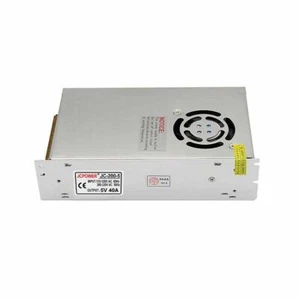 5V 40A 200W Regulated Switching Power Supply Display Screen PSU DC Built-in Fan - Picture 1 of 5